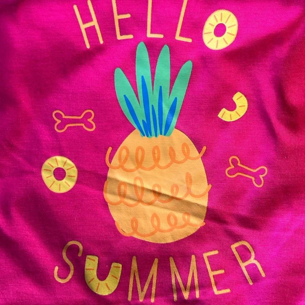 New Top Paw Hello Summer Dog Dress L